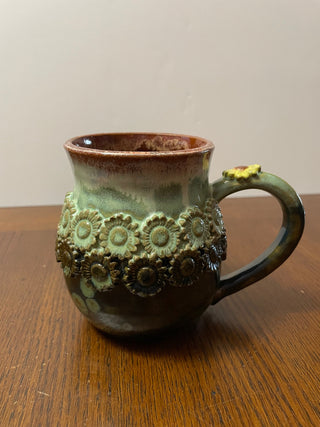 Green Sunflower Mug