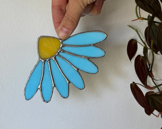 Stained Glass Cone Flower - Solid Light Blue
