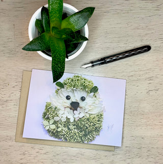 Hedgehog Nature Art Card