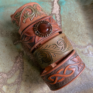 Leather Cuff - 1"+