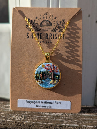 Voyagers National Park Clay Necklace