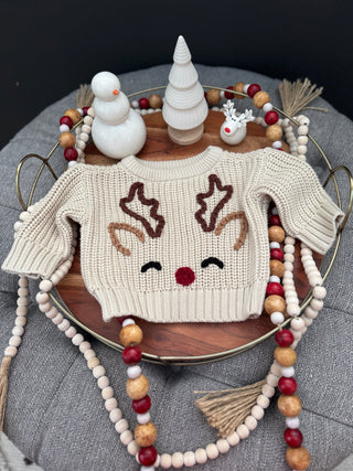 Reindeer sweater (newborn)