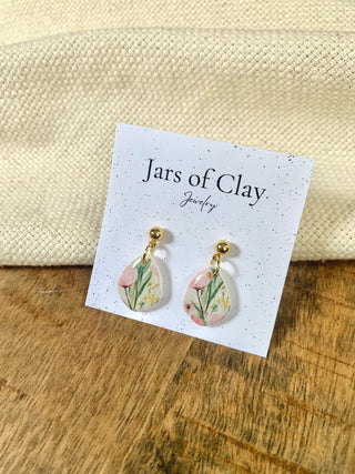Small Tulip Dangle Earrings