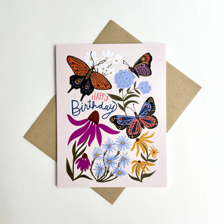 Happy Birthday Butterfly Card