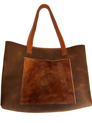 Leather Cowhide Tote