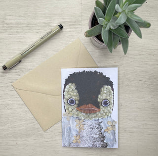 Willow Penguin Nature Art Card
