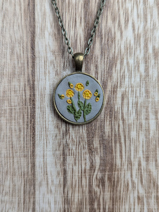 November Birth Flower Clay Necklace