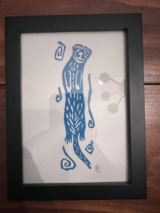 5x7 framed otter print