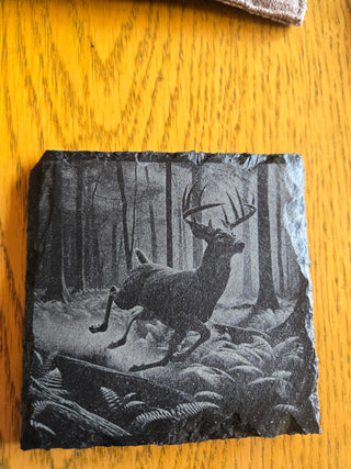 Deer Slate Coaster