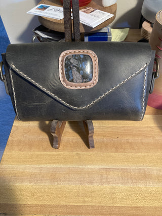 Swinger Crossbody - Green w/Stone