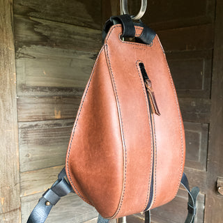 Moto Pack/Sling - Brown with Black