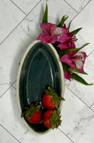Stoneware Carved Trays
