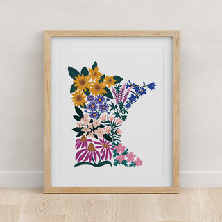 Minnesota Florals Art Print