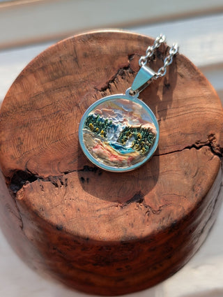 Yellowstone National Park Clay Necklace