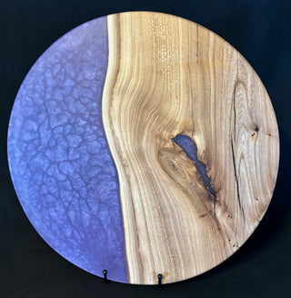 Lazy Susan Spanish Elm/Purple