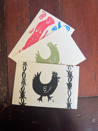 4x6 assorted linocut prints
