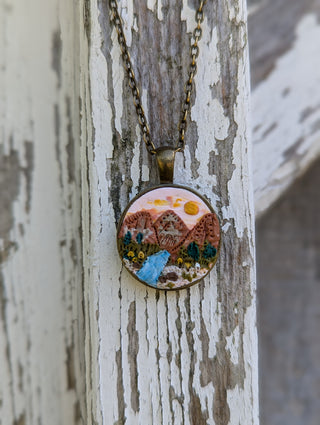 Zion National Park Clay Necklace