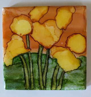 May 23 - Spring Flowers Alcohol Ink Painting Class