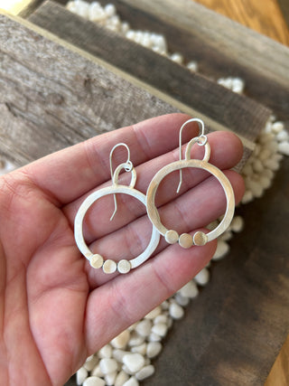 Sterling Silver Circle Earrings