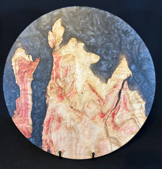 Lazy Susan Box Elder/Silver