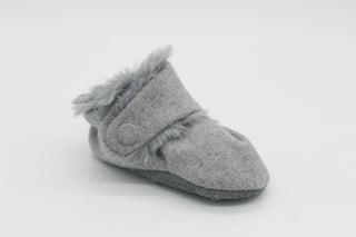 Etta Grey Coat with Fur SE181 Small