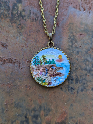 Acadia National Park Clay Necklace