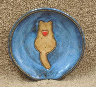 Spoonrest cat/heart 633