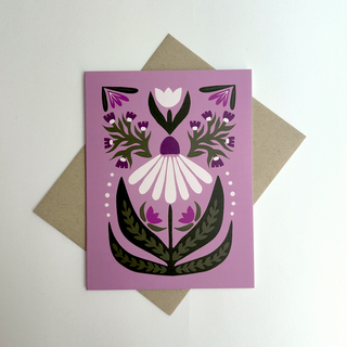 Coneflower card