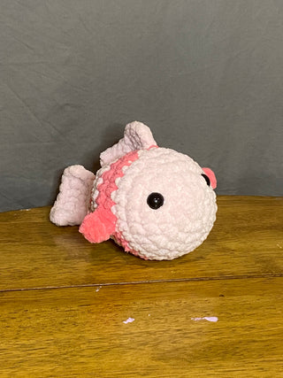 Chubby Fish Plush - Light Pink/Dark Pink