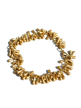 Matte Gold Raindrops Bracelet