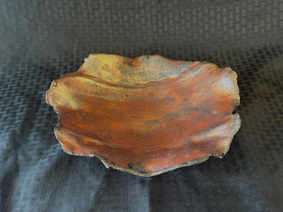 round copper dish