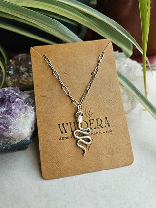 Snake Charm Necklace