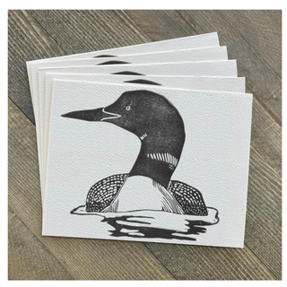 The Loon Stamped Card