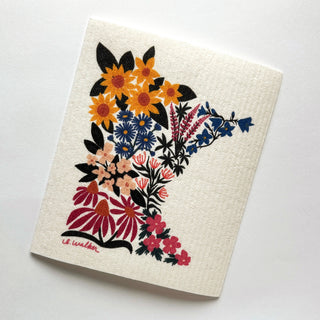 Minnesota Floral Swedish Dishcloth