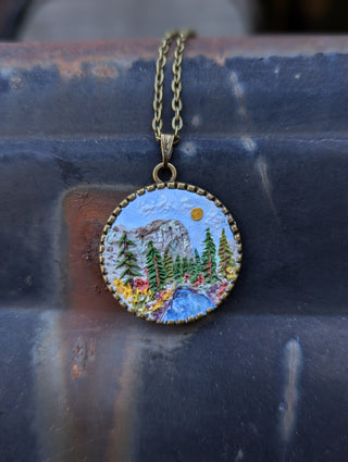 Yosemite National Park Clay Necklace