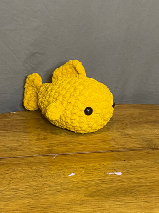 Chubby Fish Plush - Gold
