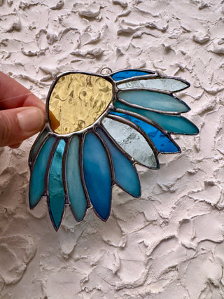 Stained Glass Cone Flower - Blue