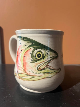 white trout mug