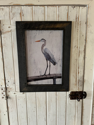 Framed egret lg