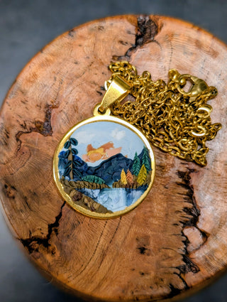 Rocky Mountain National Park Clay Necklace