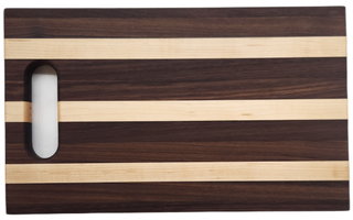 Slide Charcuterie Board - Walnut/Maple Stripe
