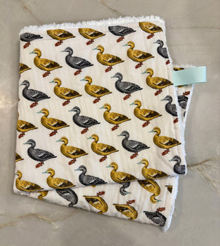 Grey Duck Snuggle Blanket