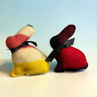 Small Upcycled Camp Blanket Bunny
