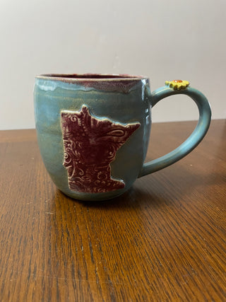 Blue Mug with Purple MN