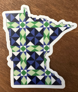 Barn Quilt Minnesota Sticker