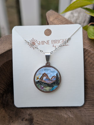 Glacier National Park Clay Necklace