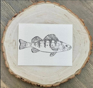 "Perch" Stamped Card