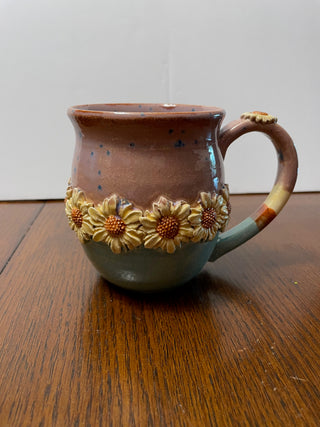 Purple and Blue Sunflower Mug