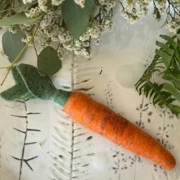 Felted Carrot Soap