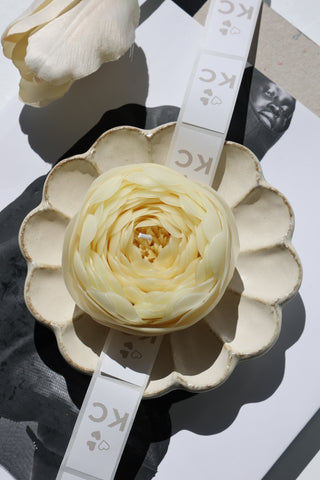 Tranquil Peony Flower Candle